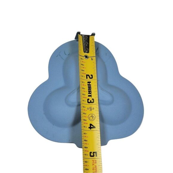 Vintage Wedgwood Blue Jasperware Made in England Clover Ashtray Trinket Pin Dish - Picture 4 of 5